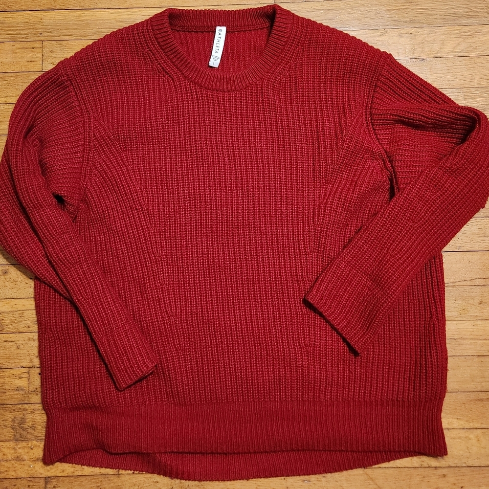 Athleta Cascades Wool Blend Crew Sweater